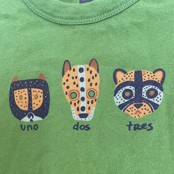 Tea Collection play-suit, olive green 12-18 months - Picture 3 of 7